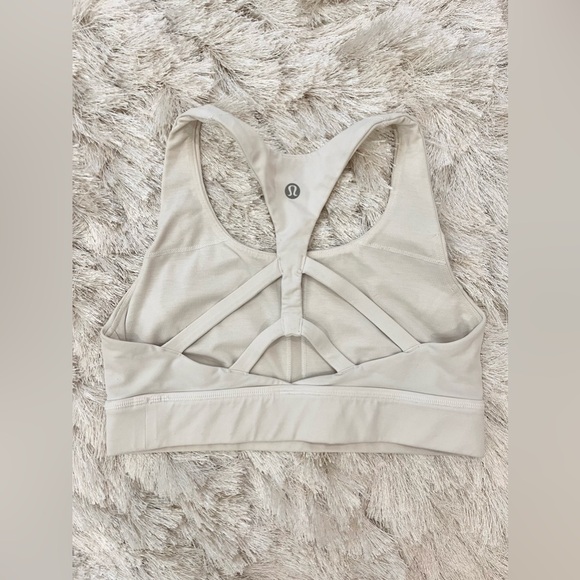 Lululemon White Sports Bra - Picture 2 of 2